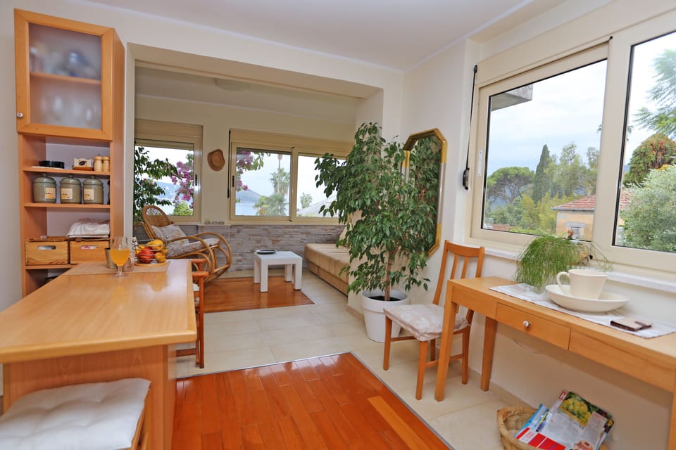 Spacious and bright living room in which you all could spend some nice time