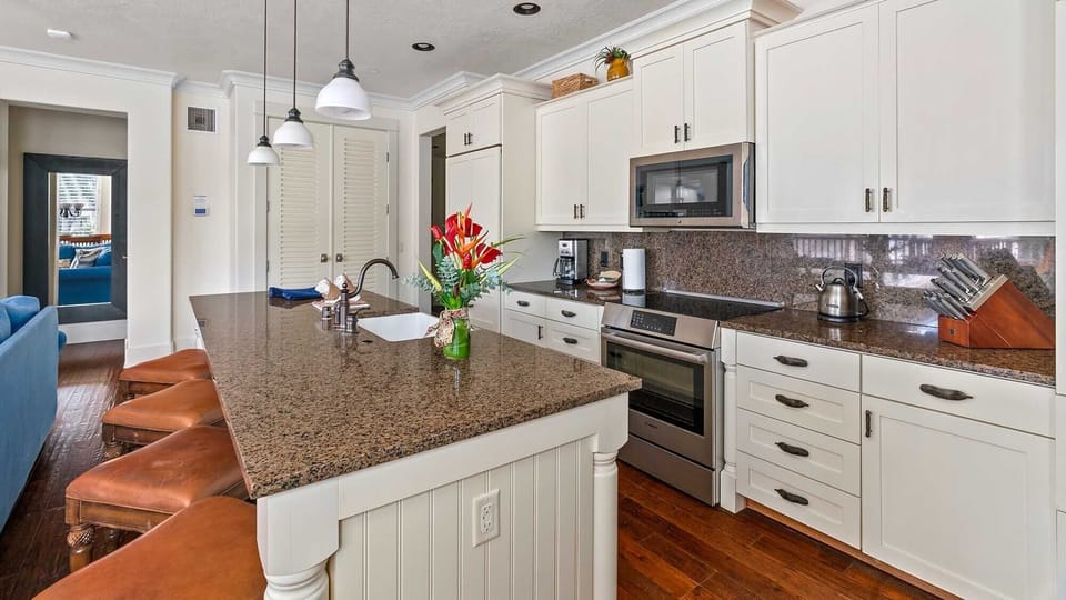 Villas at Poipu Kai #E210 - Kitchen & Breakfast Bar - Parrish Kauai
