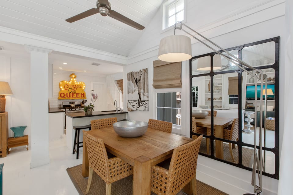 Indoor dining area