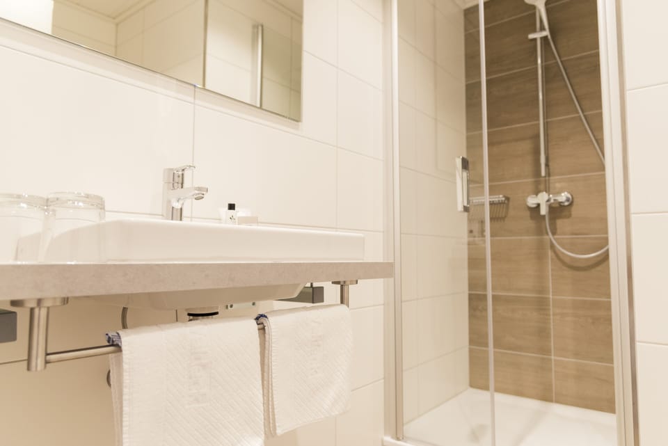 Hair dryer, towels