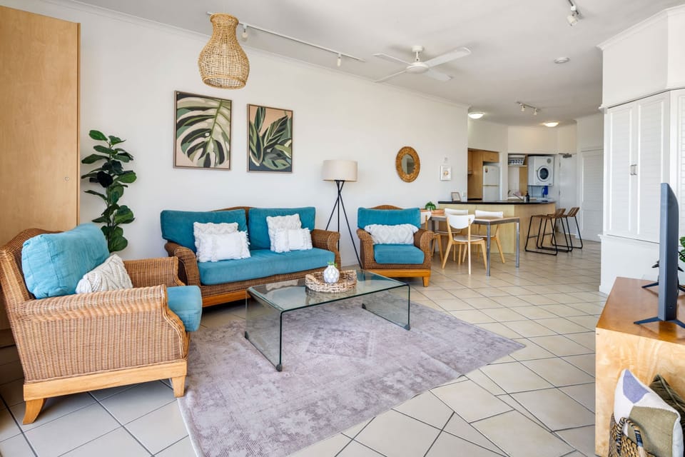 Top floor beachfront accommodation offering relaxing coastal views from the apartment