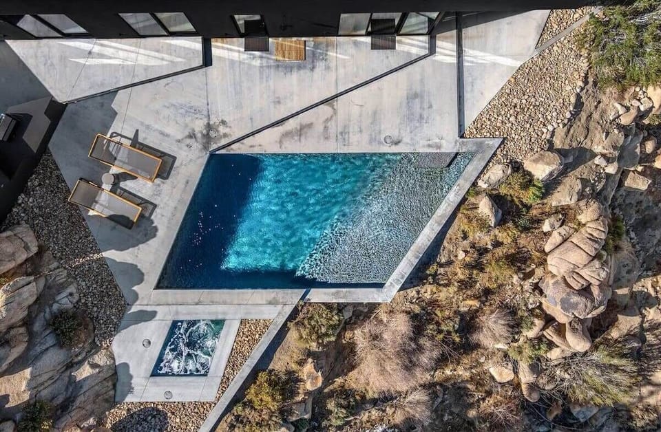Top View of Pool & Spa-Heated Pool (extra fee in cooler months)