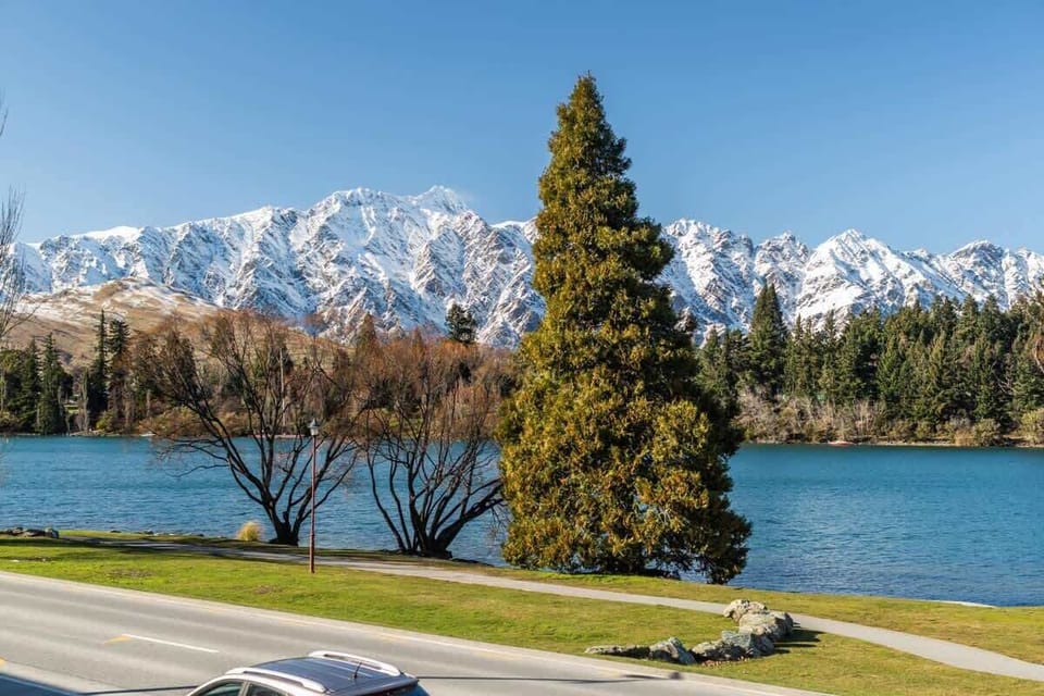 Incredible central waterfront location. 180 panoramic views over Lake Wakatipu, The Remarkables, Cecil Peak