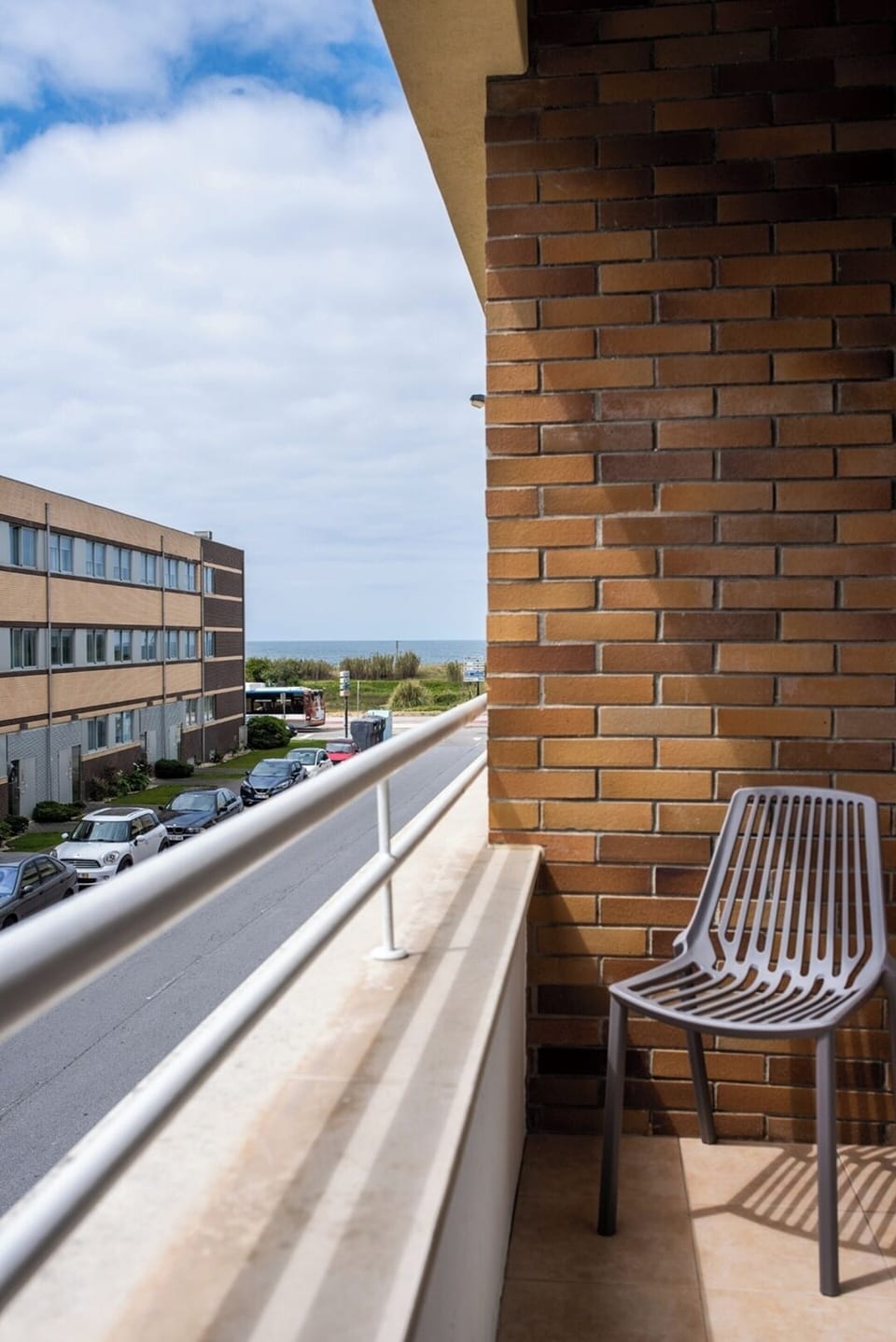 Balcony with beach view