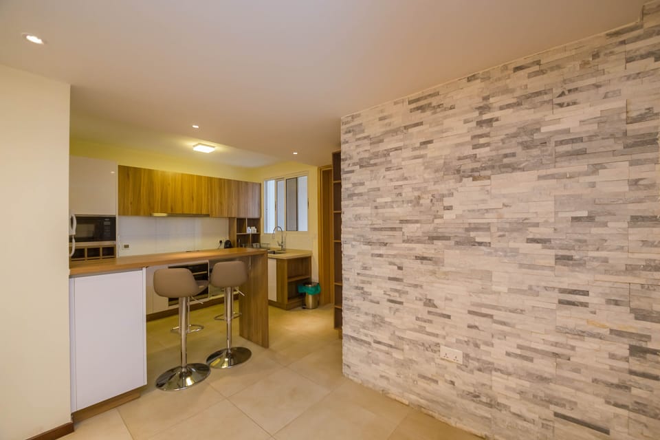Apartment, 2 Bedrooms | Private kitchen | Fridge, microwave, stovetop