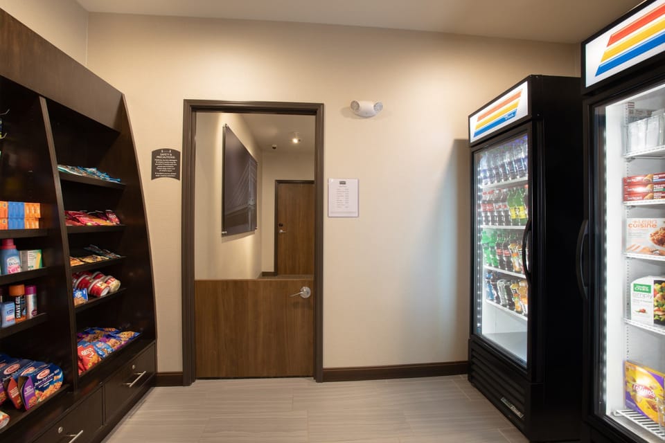 Purchase a snack at the pantry.