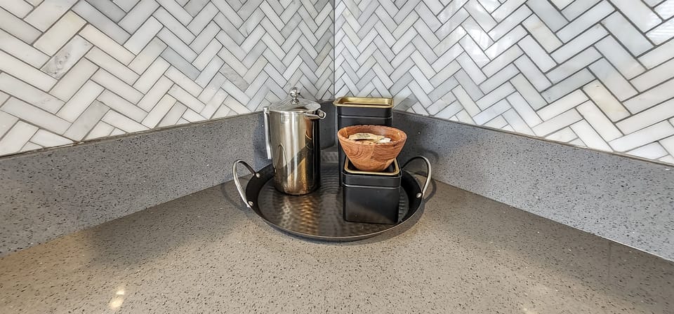 Coffee station.  We also have a drip coffee machine too.