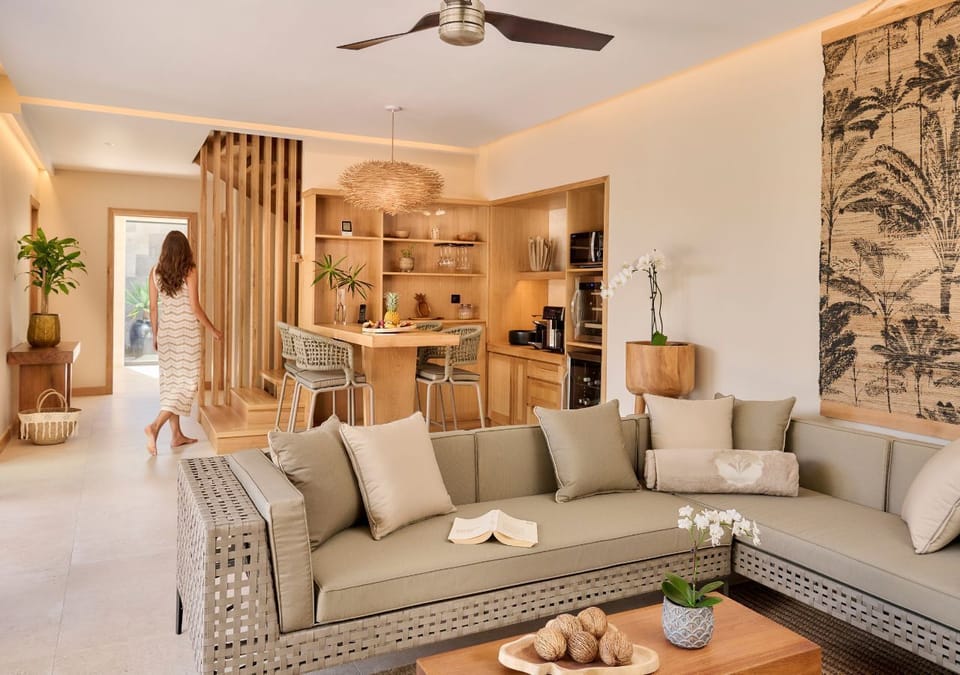 Pool Villa | Living area | 32-inch Smart TV with satellite channels