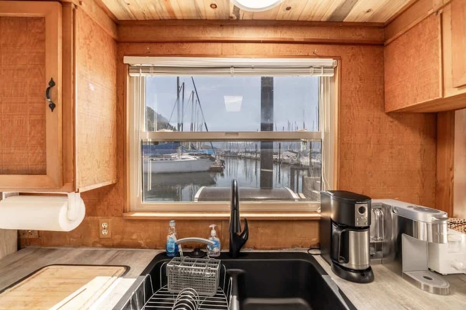 Morning Coffee Never Looked Better – Start your day with a fresh brew and the gentle sounds of the water.