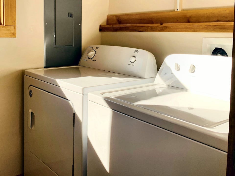 Spacious laundry area for when the kids get muddy in the river