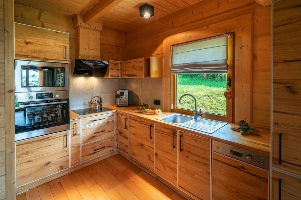 Cabin (Domek  5) | Private kitchen | Espresso maker, stovetop, electric kettle, cookware/dishes/utensils