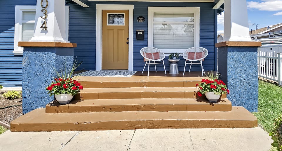 Enjoy an alfresco on the private porch