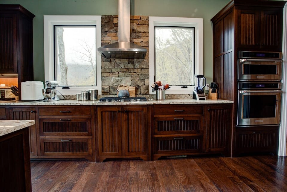 Kitchen is outfitted with a Gas Cooktop