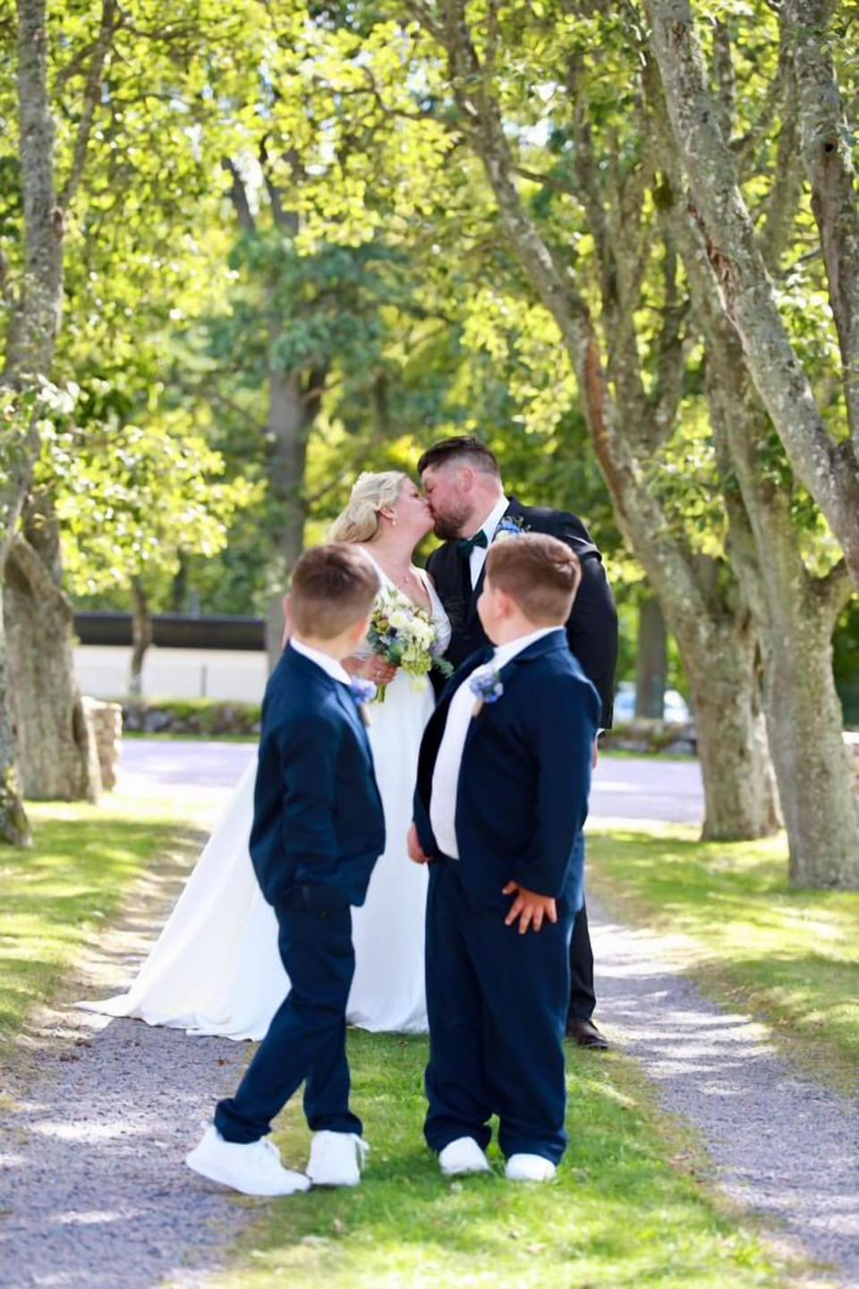 Outdoor wedding area