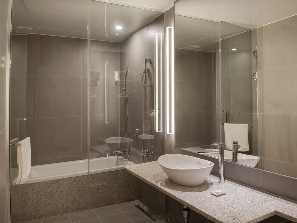 Suite | Bathroom | Free toiletries, hair dryer, bathrobes, bidet