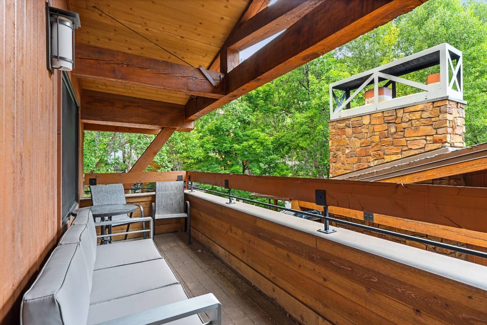 Enjoy a quiet morning on the balcony with a hot cup of coffee