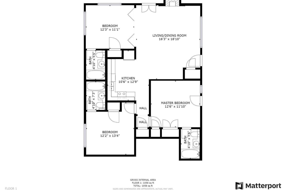 Layout of this spacious 2 bedroom plus den condominium