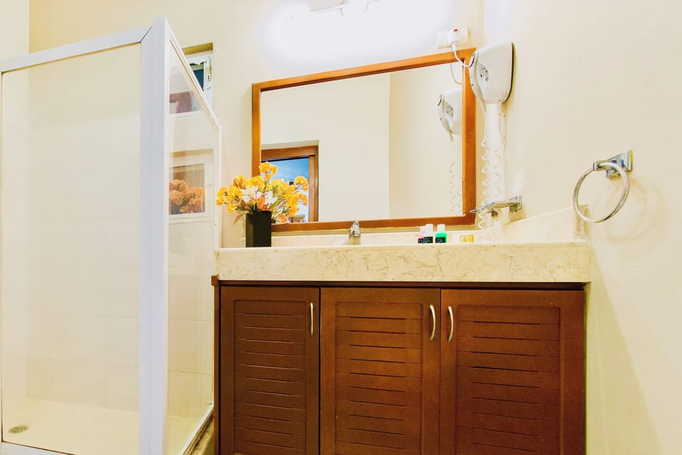 Room, 2 Bedrooms, Balcony, Garden View | Bathroom shower