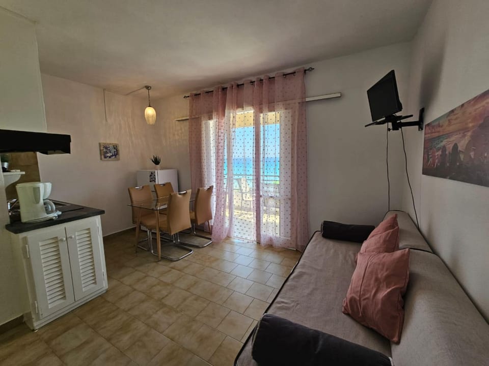 Apartment, 1 Bedroom, Smoking, Balcony | Living area | TV