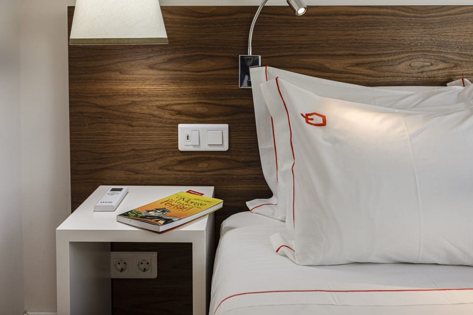 Bedroom equipped with LED lights for reading before bedtime