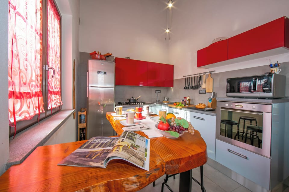 Family Villa, 4 Bedrooms, 2 Bathrooms, Mountainside (Villa Laura Private Pool and Garden) | Private kitchen | Full-size fridge, microwave, oven, stovetop