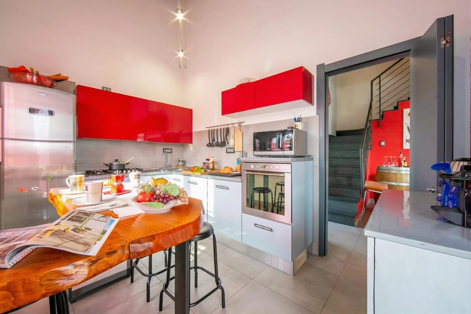 Family Villa, 4 Bedrooms, 2 Bathrooms, Mountainside (Villa Laura Private Pool and Garden) | Private kitchen | Full-size fridge, microwave, oven, stovetop