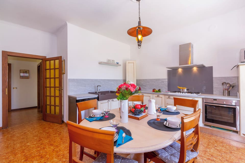 Family Villa, 3 Bedrooms, 2 Bathrooms, Lakeside (Villa Martine Au Bord Du Lac with) | Private kitchen | Coffee/tea maker, full-size fridge, microwave, oven