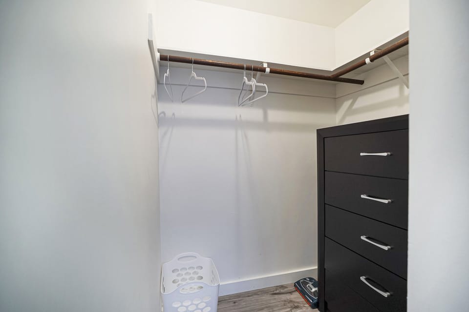 Walk-in closet.