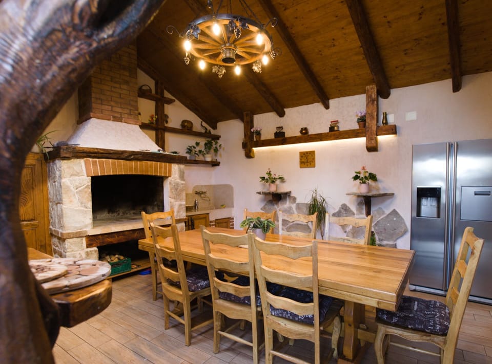 Villa (Four-Bedroom Villa with Terrace) | Fireplace