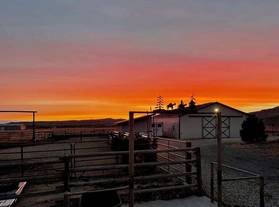 Sunset views from the patio
