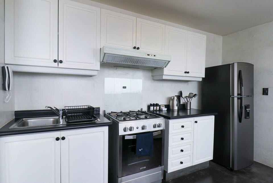 Kitchen Equipped with Modern Appliances