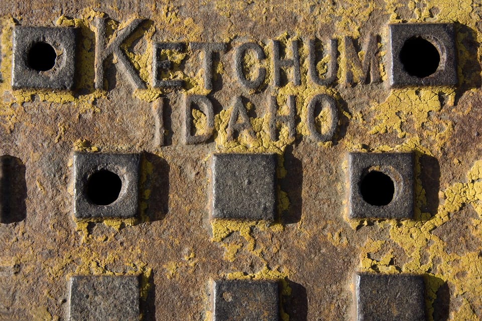 Kim's photo of a drain cover in West Ketchum.