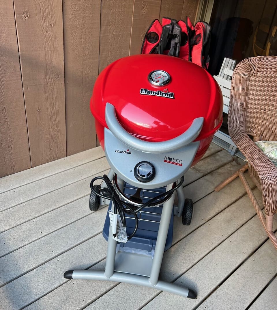 Electric Grill on the Deck