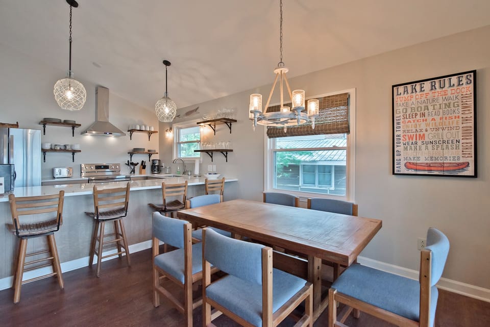 Inside dining space