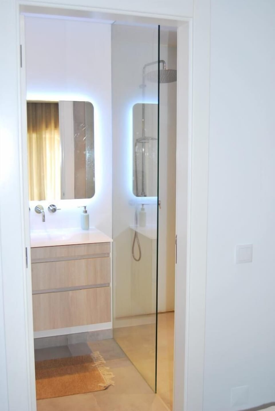 Private bathroom with shower attached to second bedroom