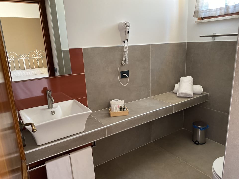 Standard Double Room | Bathroom | Shower, rainfall showerhead, free toiletries, hair dryer