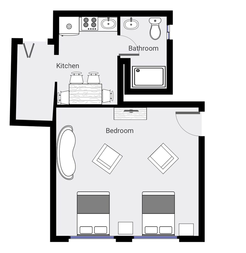 Luxury Apartment, Ensuite (Cleveland Suite) | Floor plan