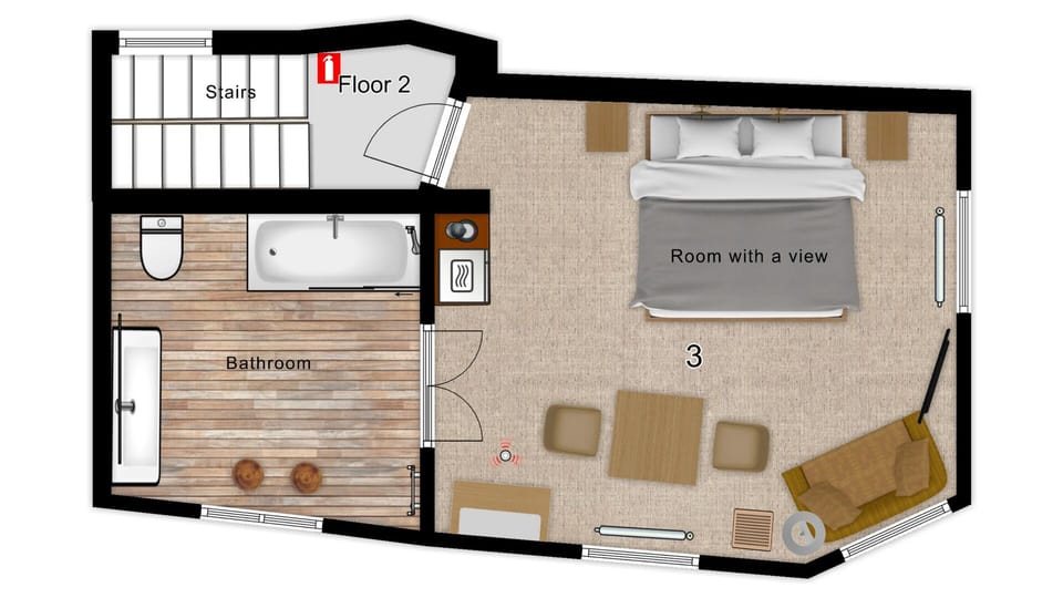 Romantic Suite, 1 King Bed, City View | 1 bedroom, Egyptian cotton sheets, premium bedding, pillowtop beds
