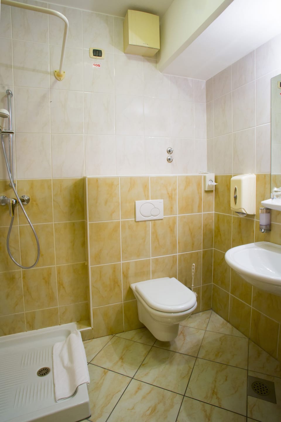 Free toiletries, hair dryer, towels