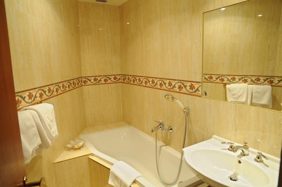 Free toiletries, hair dryer, towels