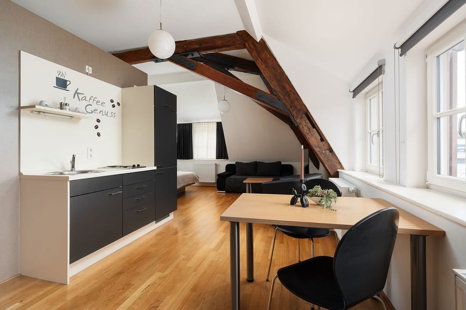 Apartment + Schlafcouch | Private kitchen | Espresso maker