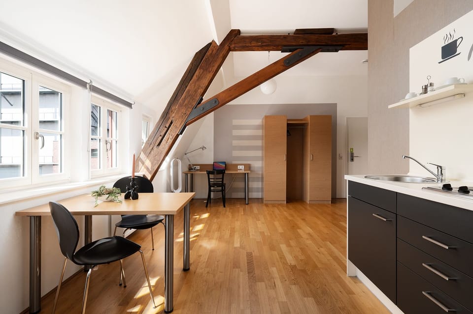 Desk, soundproofing, iron/ironing board, free WiFi