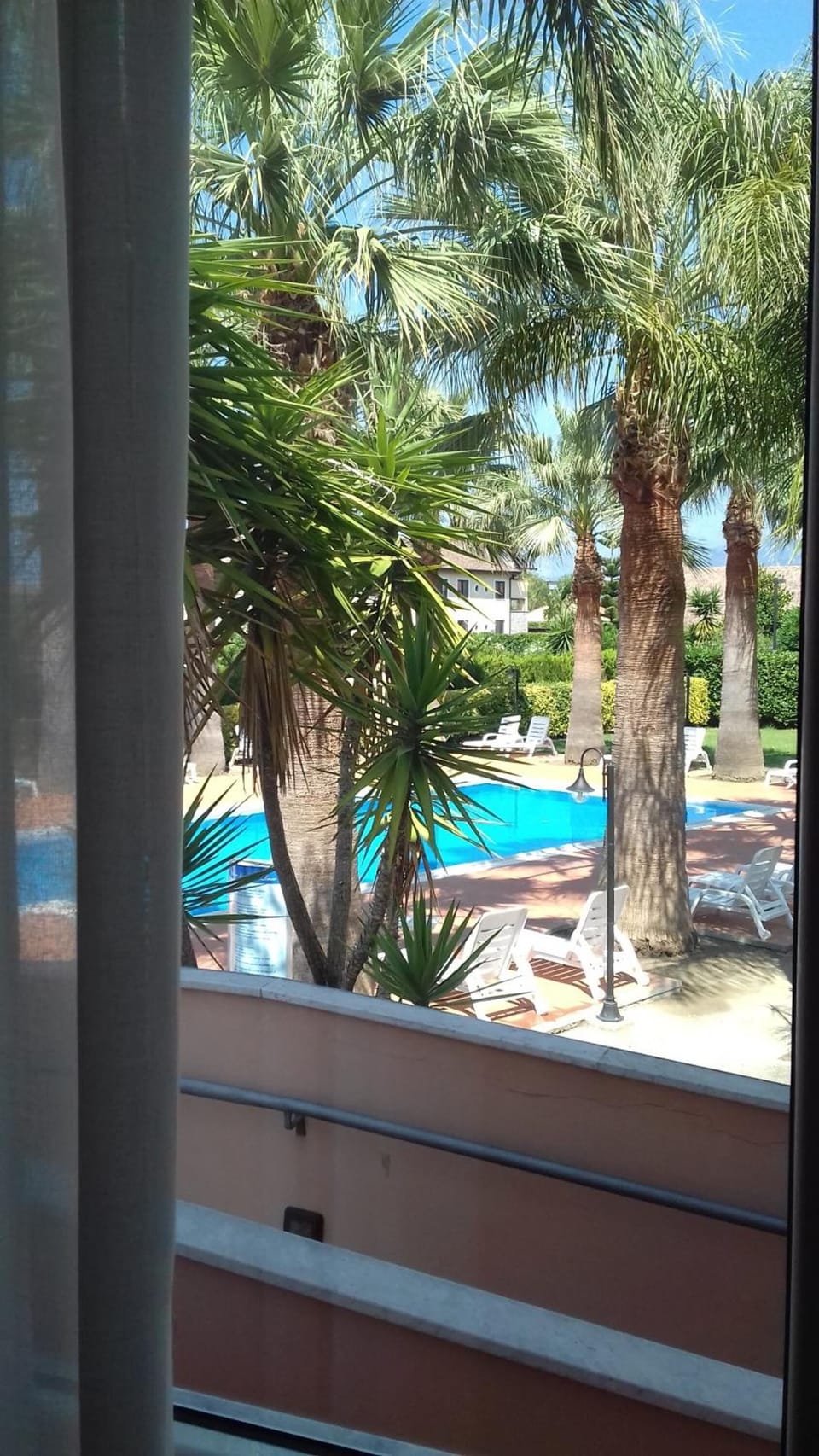 Seasonal outdoor pool, open 9:00 AM to 8:00 PM, sun loungers