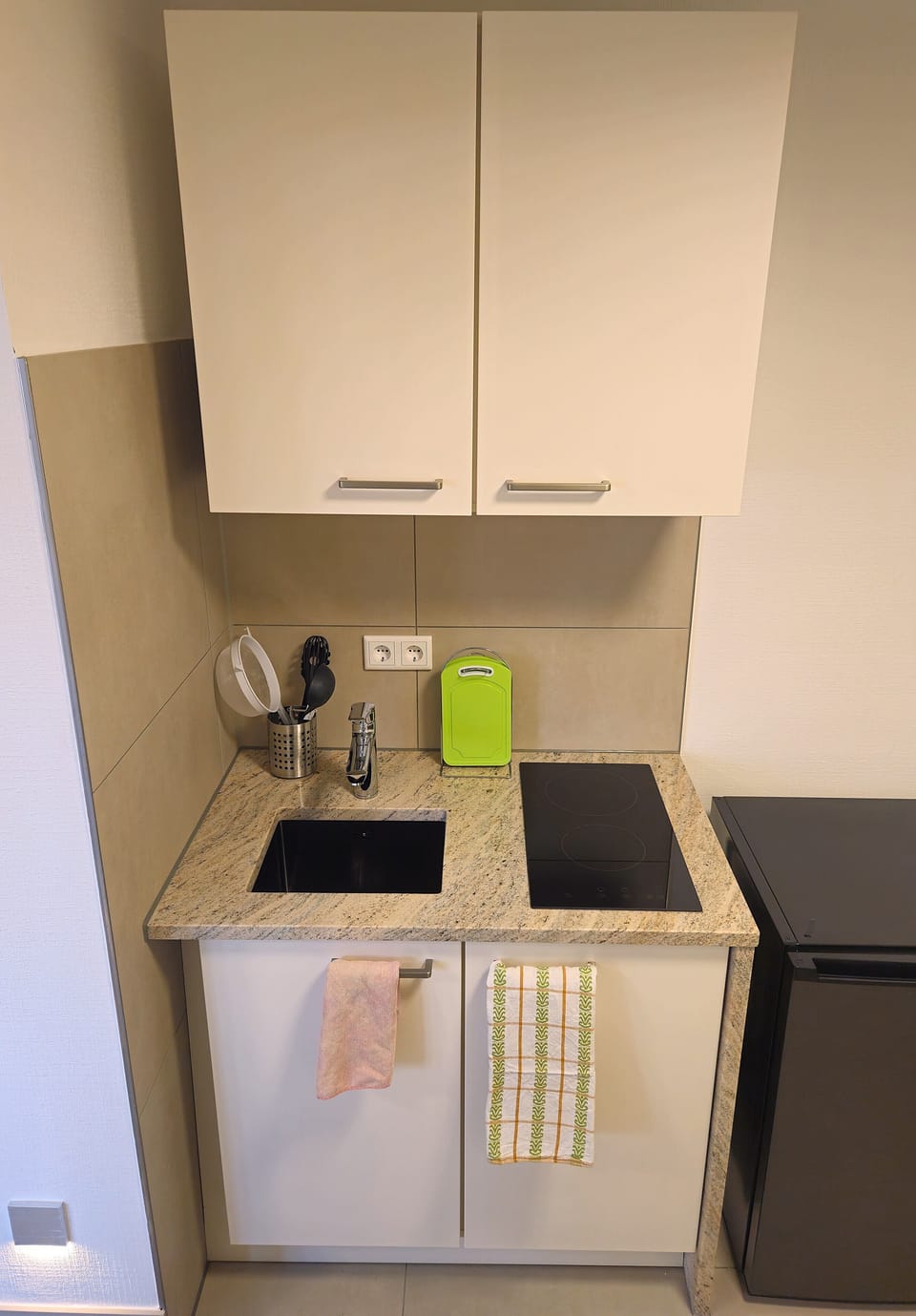 Business Studio, 1 Queen Bed, Kitchen | Private kitchen | Fridge, electric kettle