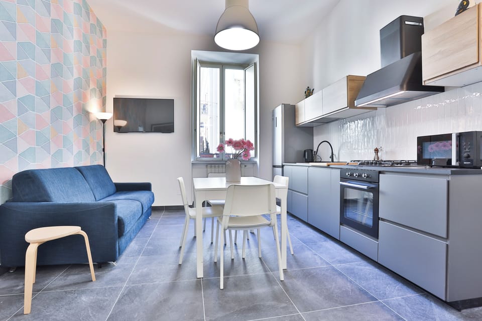 Apartment, 2 Bedrooms | Private kitchen | Full-size fridge, microwave, oven, stovetop