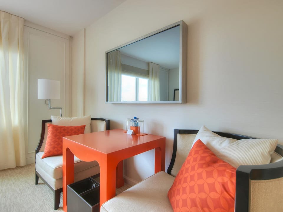 Premium bedding, pillowtop beds, in-room safe, desk