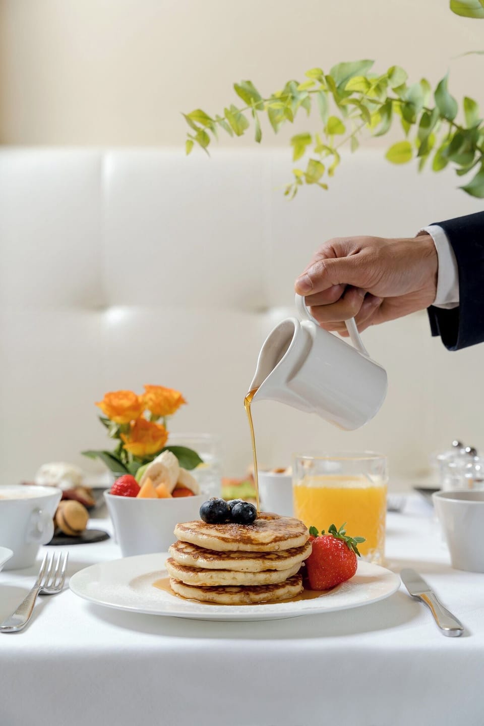 Daily English breakfast for a fee