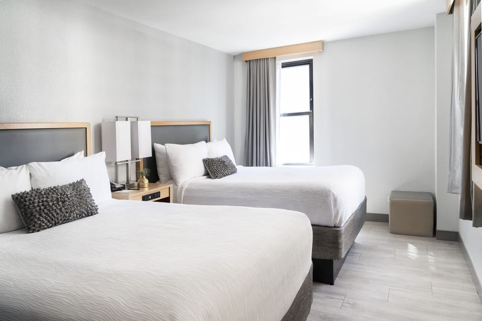 Egyptian cotton sheets, premium bedding, pillowtop beds, in-room safe