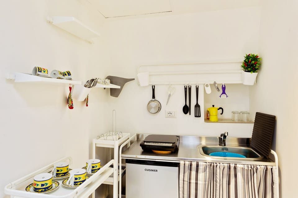 Apartment, 1 Bedroom | Private kitchenette | Fridge, stovetop, cookware/dishes/utensils