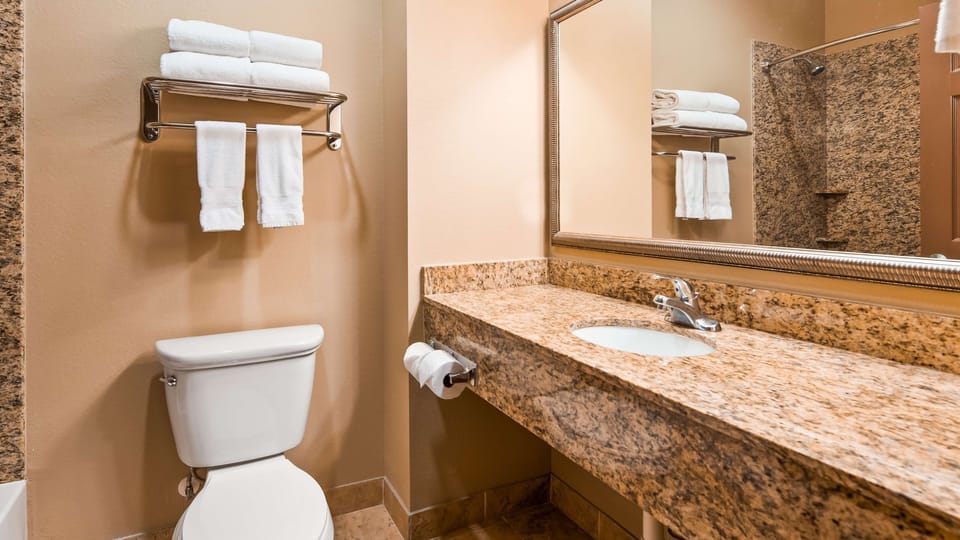 Hair dryer, towels